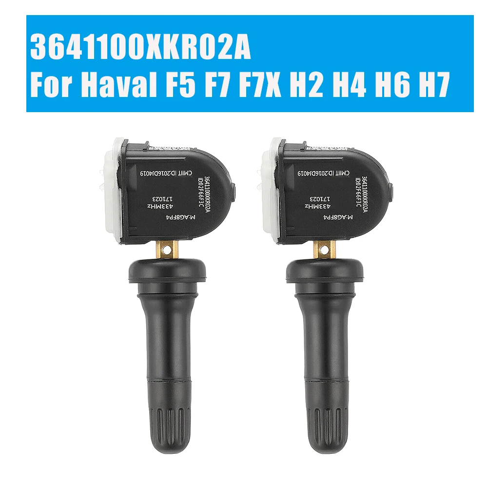 2PCS TPMS Tire Pressure Monitoring Sensor 433MHZ for 2017-2020 F5 F7 F7X H7L H2S H4 H6 3641100XKR02A