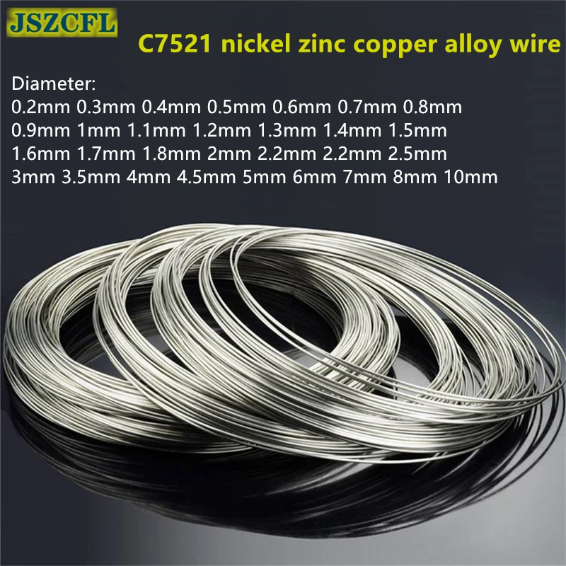 C7521 white copper wire 0.2mm - 10mm Bzn18-20 nickel zinc copper alloy wire for Hand bending hydraulic zinc white copper