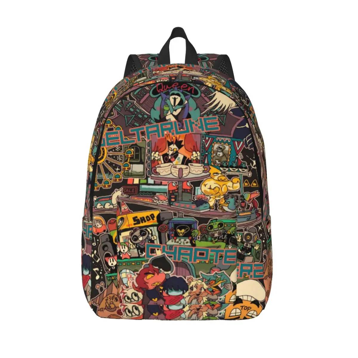 Deltarune Kris Susie Ralsei Team Backpack for Men Women Fashion Student Business Daypack Game Cartoon College Canvas Bags Gift