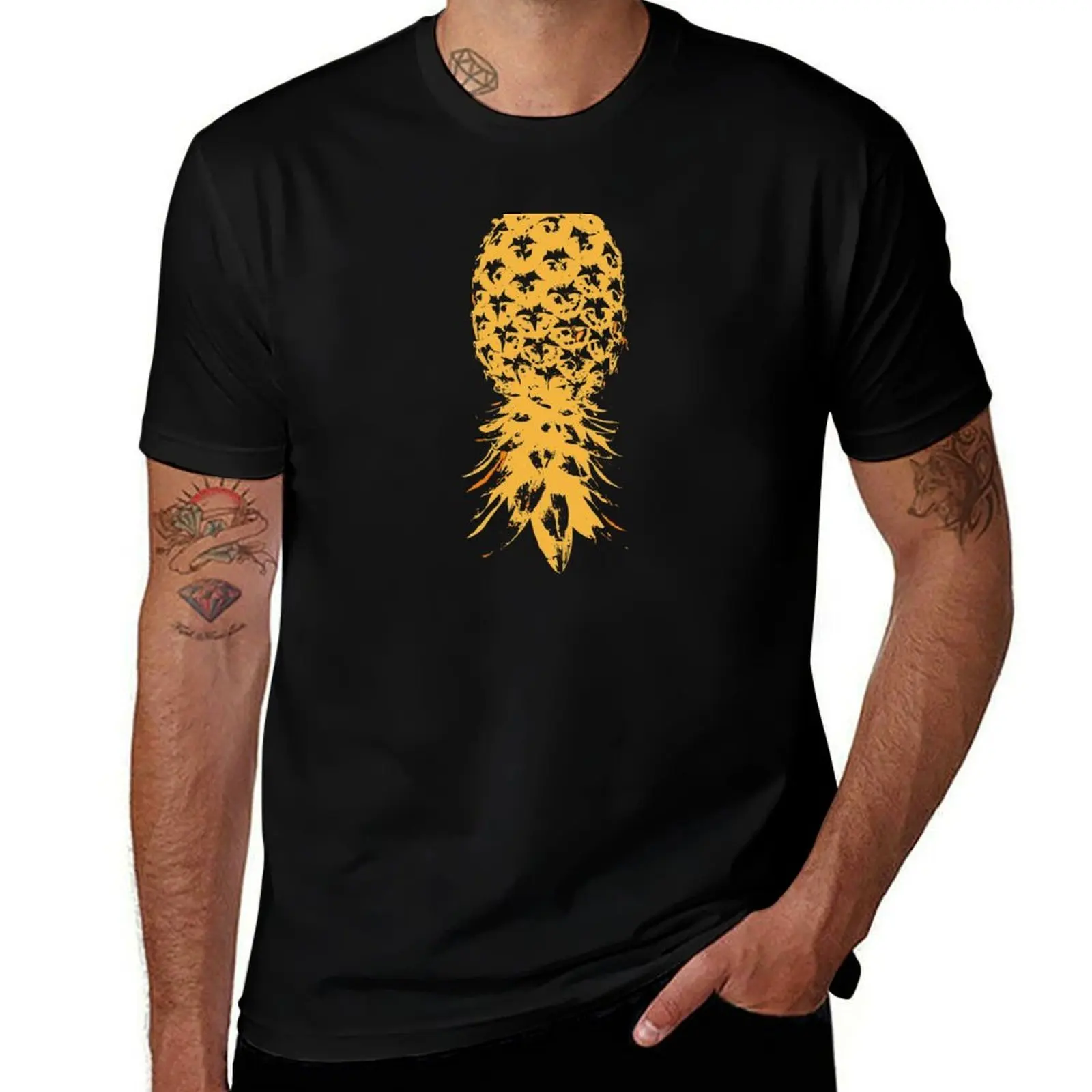 

Swinger Lifestyle Upside Down Pineapple T-Shirt man t shirt luxury t shirts designer man t shirts graphic T-shirt