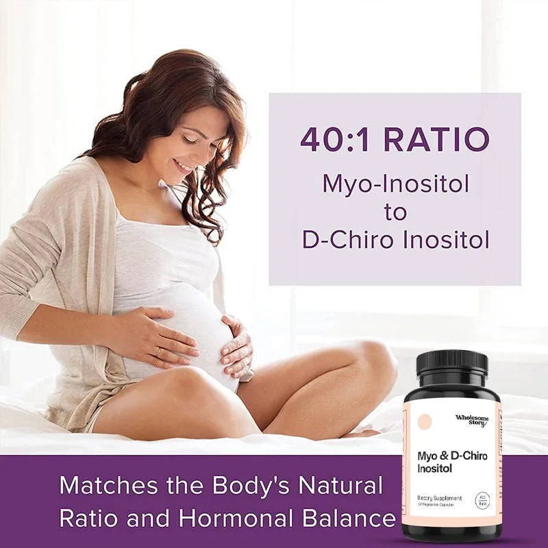 Inositol & D-Chiro Inositol Blend | Most Beneficial 40:1 Ratio | Female Hormone Balance & Healthy Ovarian Function Support