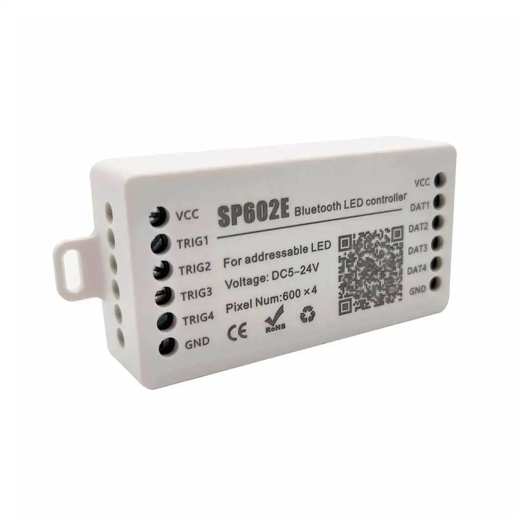 WS2812B LED Rgbic Strip Light Controller DC5V-24V Bluetooth Music WS2811 SK6812 SP602E Addressable Remote Samrt APP Controller