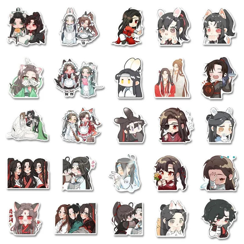 mo dao zu shi Sticker Anime tian Waterproof Sticker Cute Student Stationery Children Supplies Grandmaster of Demonic Cultivation