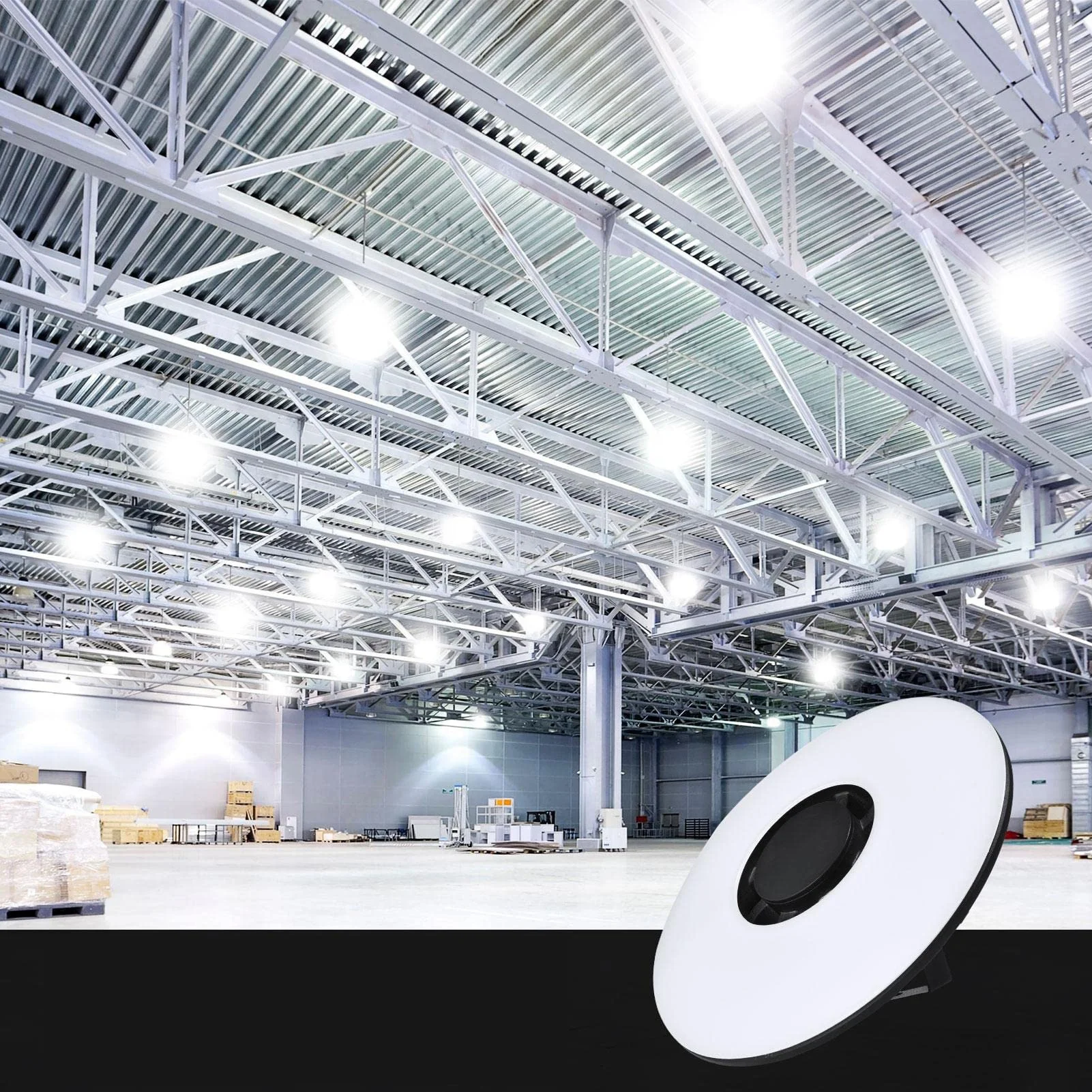 

100W UFO LED High Bay Light Workshop Warehouse Garage Home Gym Lighting Pendant Lamp Led Chandelier