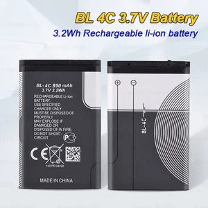 Lithium-Ionen-wiederaufladbare Batterie für Mobiltelefone, BL-4C-Akku, 6100, 6125, 6136, 6170, 6300, 6301, 7705, 7200, 890mah 10 Hauptverkauf Batterie BL 4c - №6