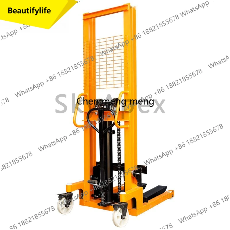 A55 1-ton/2-ton Electric/manual Hydraulic Stacker Cranes Electric Pallet Stacker Forklifts  Used for Warehouse Loading and Unloa