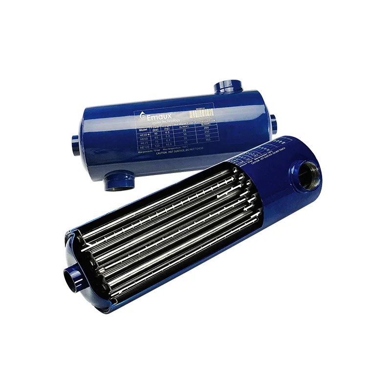 Pool Heat Exchanger for Spa Hot Tub Swimming Pool Water Treatment Equipment Emaux HE Series 40kw 60kw 75kw 120kw