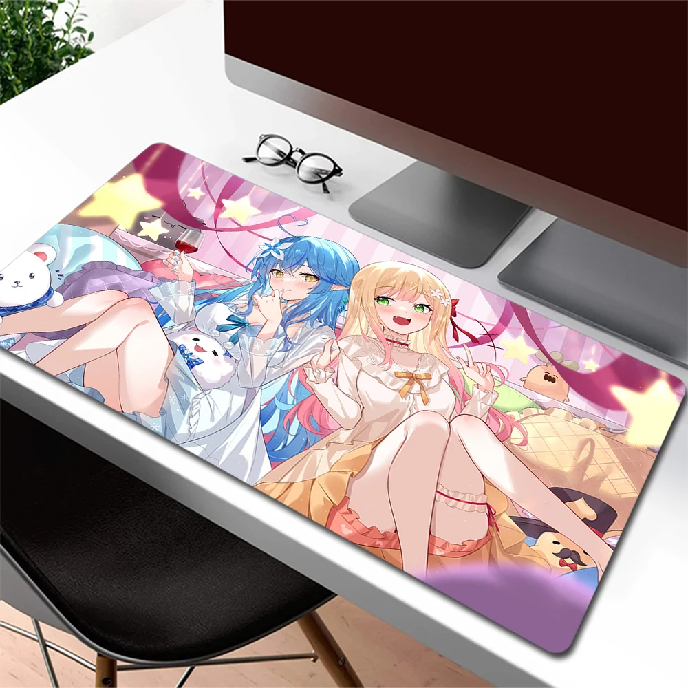 

Cute Anime Girl Mouse Pad Gamer Kawaii Large Mousepad HD Print Gaming Mouse Mat Computer Desk Mat XXL Otaku Laptop Keyboard Pad