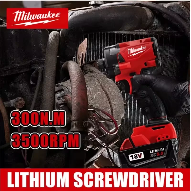 

100% Original Milwaukee M18 18v brushless impact driver High efficiency torque lithium battery impact driver electric power tool