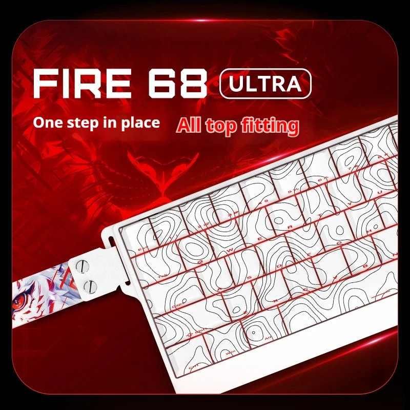 Fire68 Or Pro Esports Magnetic Axis Wireless Keyboard 68 Key Low Latency Full Key Hot Swap Wallpaper Engine Stardew Valley Ins