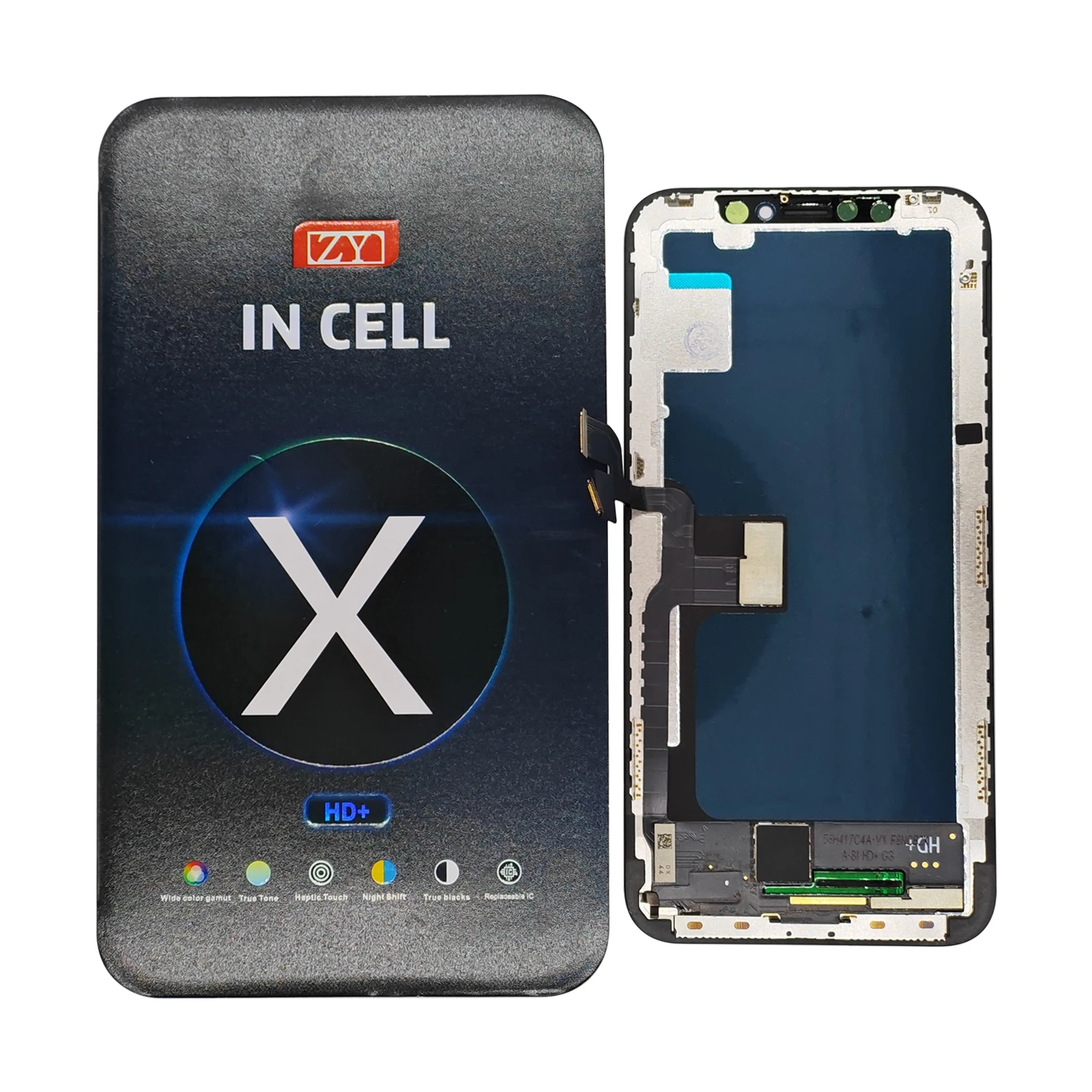 家電 iPhone X Zy incell display lcd tela de toque para iphone 12 xr 11 pro 13 zy