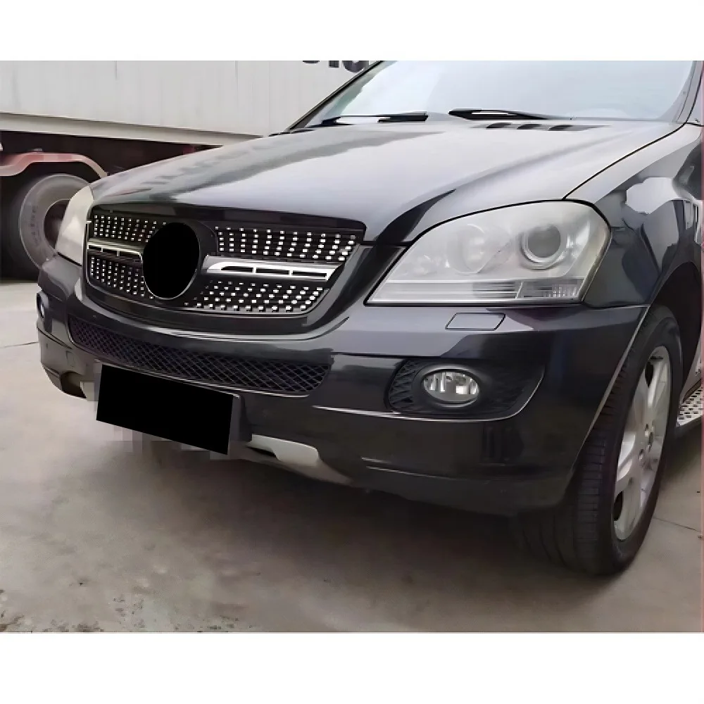 Front Inlet Grille Racing Grill For Mercedes-Benz ML Class W164 2005-2008 2009-2011 ML320 ML300 ML400 ML500 ABS TuningKIT