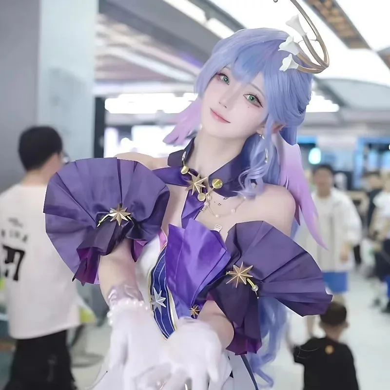 Una arena de osos Honkai Star Rail Robin Cosplay disfraz figuras de juego vestidos de Halloween peluca uniforme completo 2025 nuevo