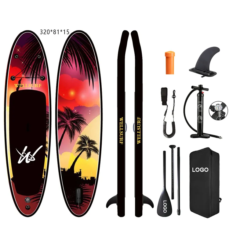 OEM 10'6 Sup Board Inflatable Paddle Board Paddleboard With Accessories Surfboard Supboard