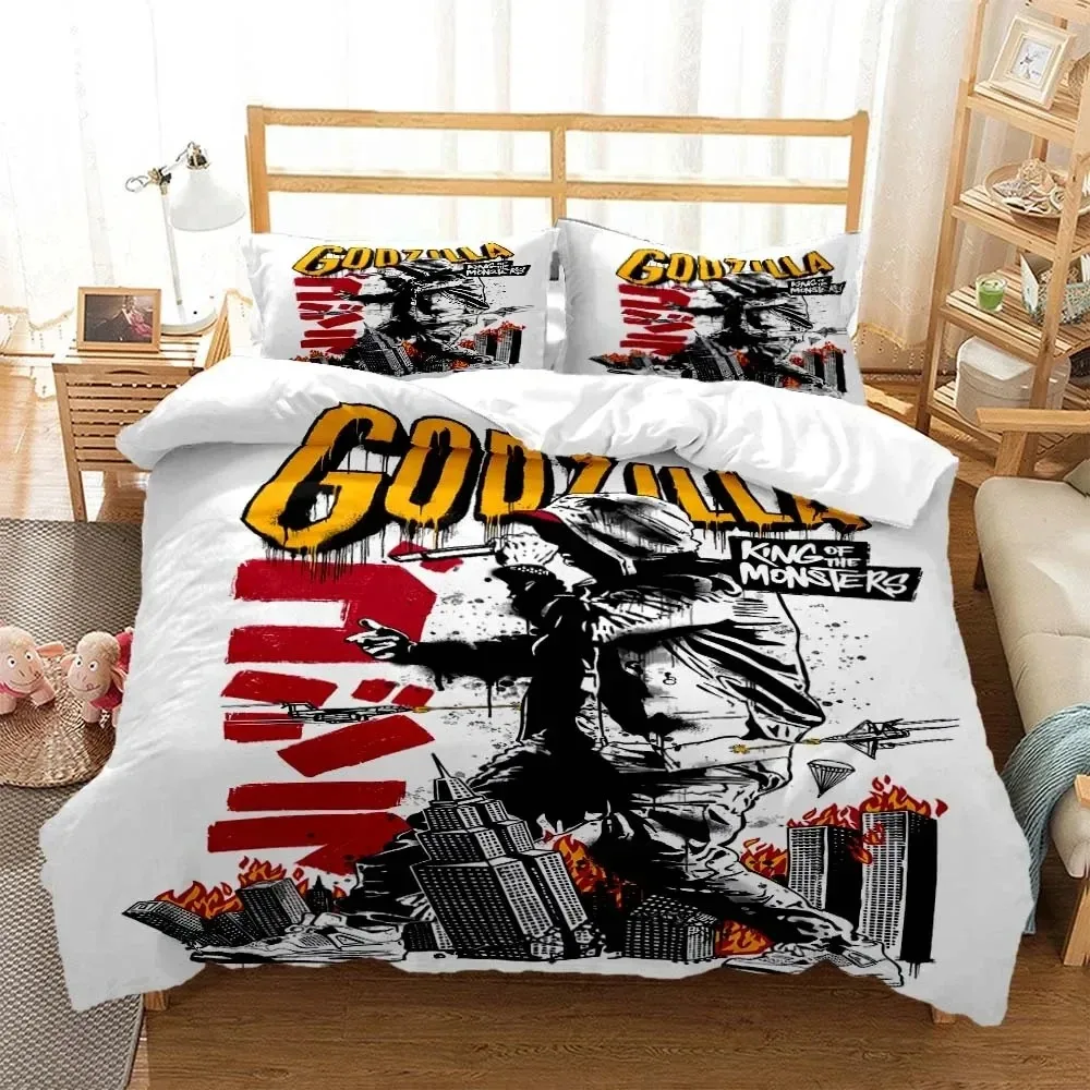 

Hip Hop Rapper Eminem Bedding Set 3D Printed Suitable for Bedroom Duvet Cover Set With Pillowcases Kids Home Textile