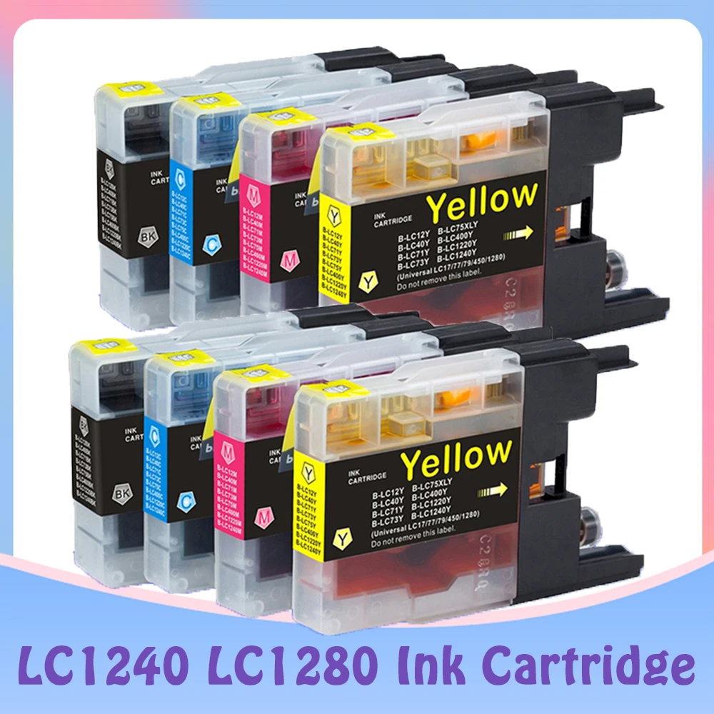 Inkt Cartridge Compatibel Brother LC1240 LC1280 Voor Brother Mfc J6510DW J6710 J6910DW J6710DW J430W J5910DW J625DW Printer