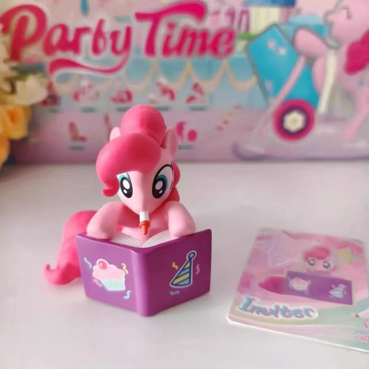 Hasbro genuino My Little Pony Party Time Series Kawaii Twilight Sparkle Pinkie Pie Rainbow Dash caja ciega regalo de cumpleaños juguetes para niños