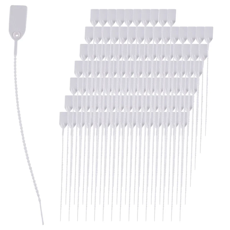 AA49 200 Guarnizioni antimanomissione in plastica, etichette con fascette numerate, segnaletica autobloccante monouso per estintore, spedizione, 250 mm A
