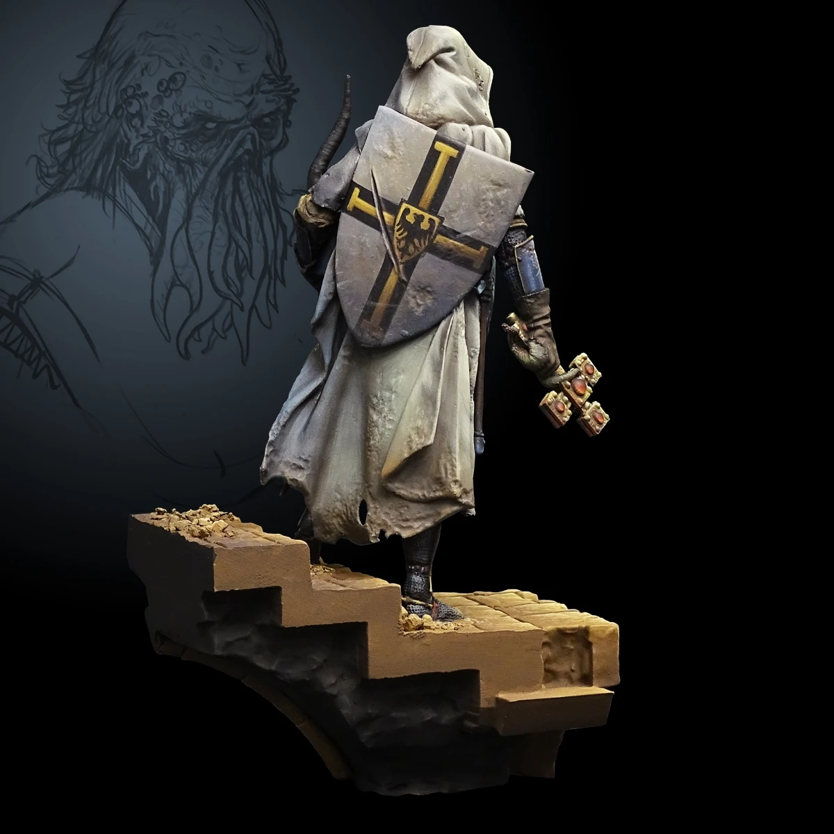 

1/24(75MM) resin unpainted model kit, pier Rider (with base) unassembled and unpainted GK,1052