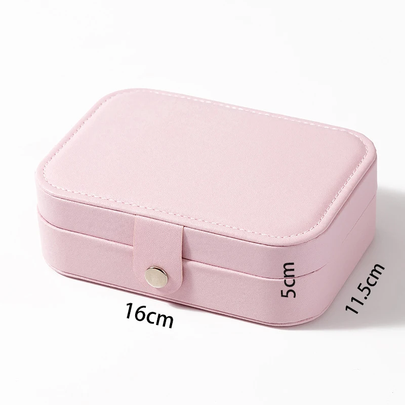 صندوق تخزين المجوهرات الصغير المحمول من سام باندا، منظم السفر، أقراط تخزين جلدية، قلادة وخاتم، عرض منظم المجوهرات