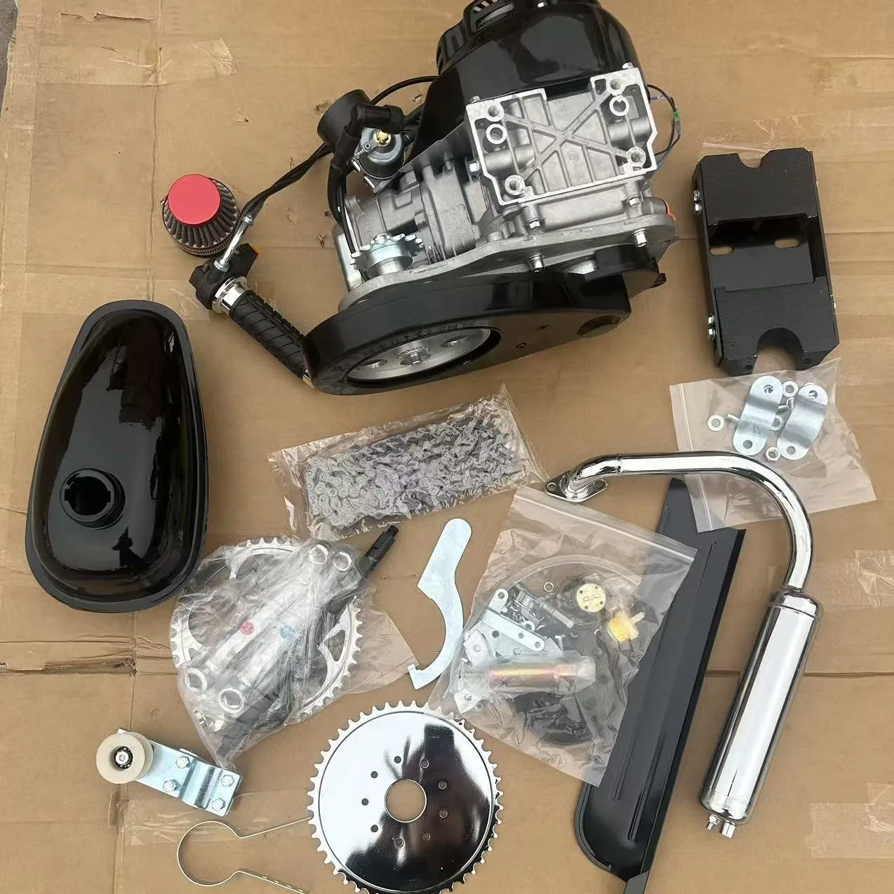 Four-stroke 100cc chain drive engine full set of motorcycles