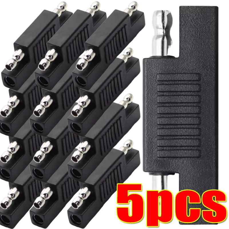 Motorcycle SAE Polarity Reversal Adapter SAE To SAE Connector Accessories for Solar Panel Battery Charger Maintenance 5/3/1pcs