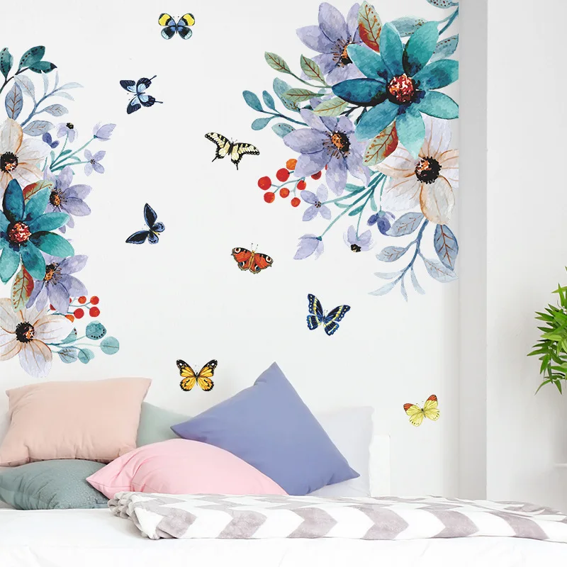 Adesivos de parede multicoloridos para decoração, papel de parede removível para sala e quarto