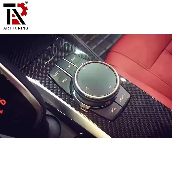 High Quality Stick on Style Dry Carbon Fiber Interior Trims for F90 M5