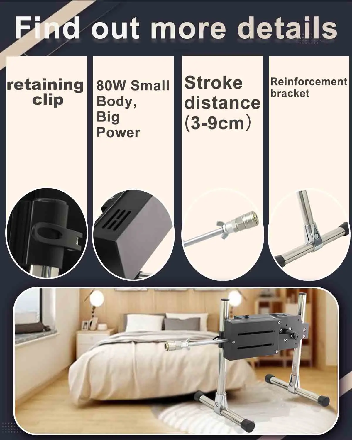FREDORCH Remote Control Telescopic Sex Machine wIth Dildo Suction Cup Anal Massage for Men Women Couple Masturbation Sexual Kit view 5