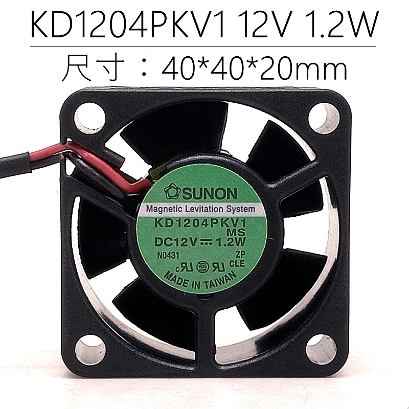 

SUNON KD1204PKV1 DC 12 В 1,2 Вт 40x40x20 мм 2-проводной охлаждающий вентилятор