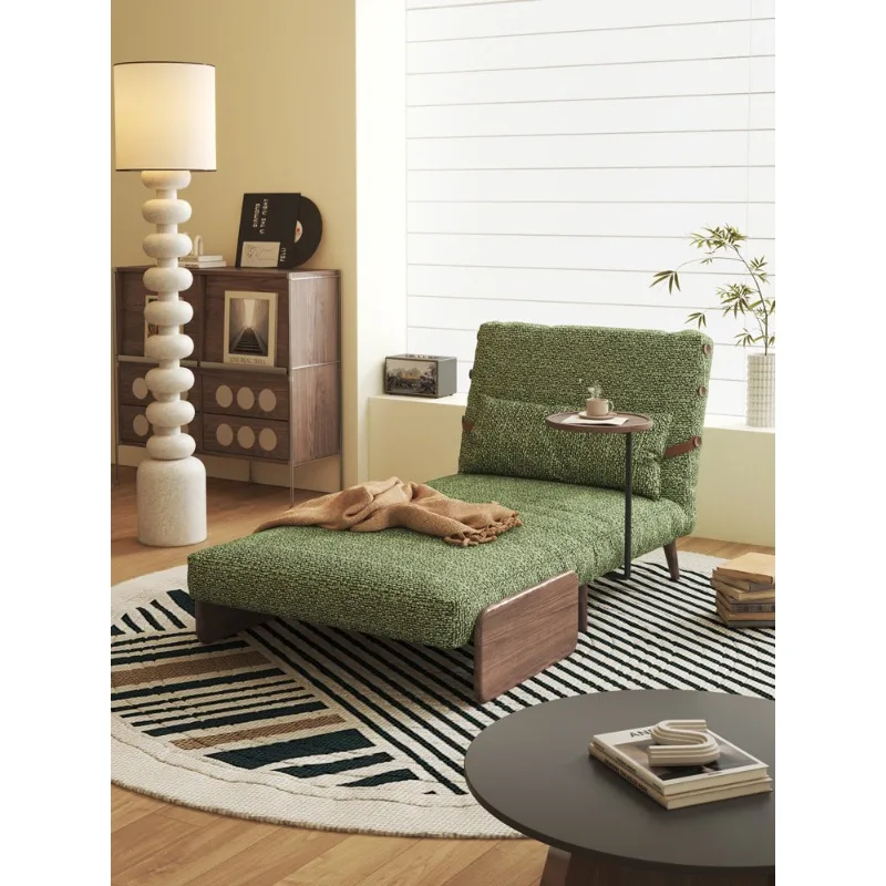 

Sofa bed folding single dual-use integrated living room antique green fabric