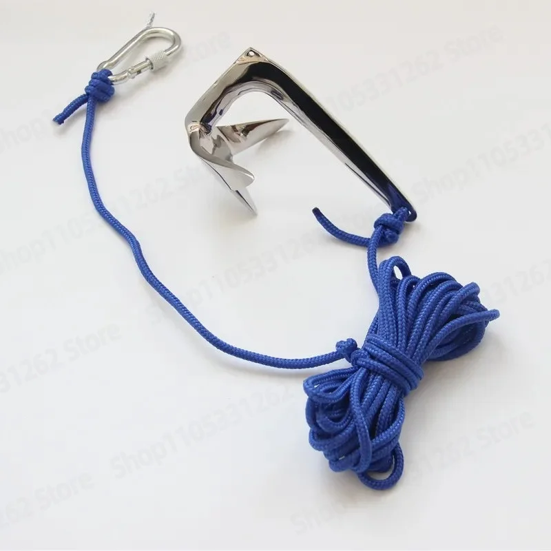 316 Stainless Steel Claw Boat Anchor for Kayak Inflatable Boat and Dinghy
