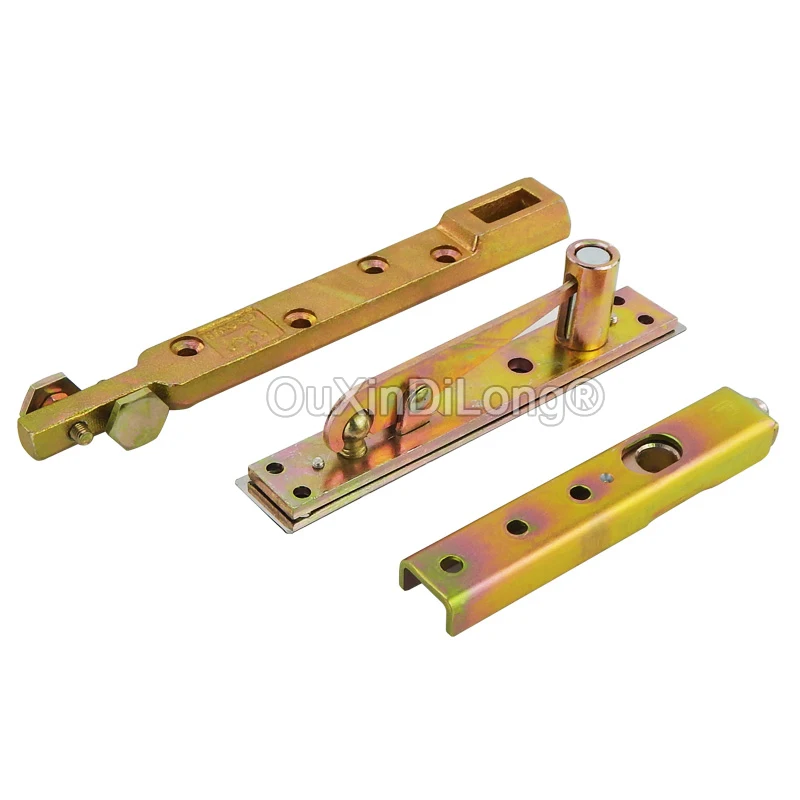 2PCS Floor Spring Door Accessories Upper and Lower Door Brackets Invisible Rocker Arm Door Ground Shaft Top Shaft FG1145