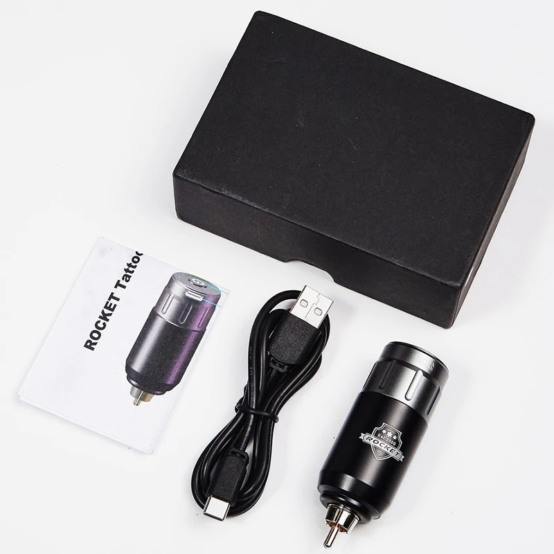 

New Portable Mini Wireless Tattoo Battery Power Supply RCA Audio DC Interface For Rotary Machine Fount Adapter Fast Chargering