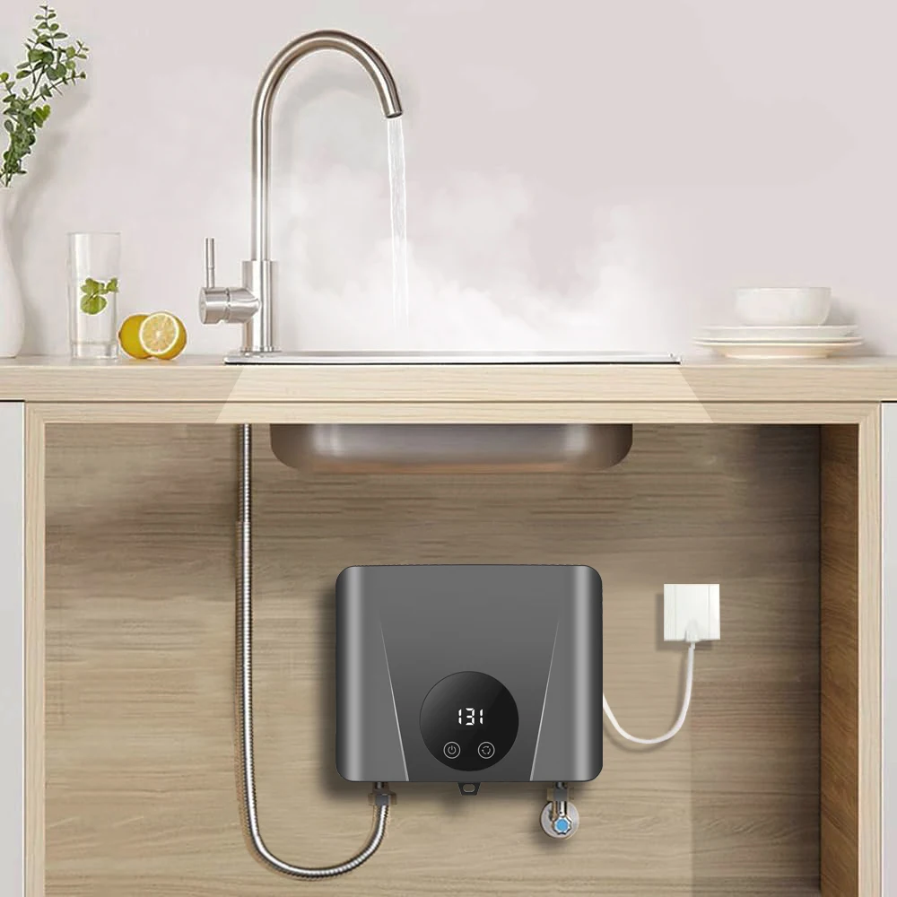 3.5KW 4.5KW 5.5KW CE CB Bathroom Home Appliance Tankless Shower Electric Instant Water Heater with Bath Shower at Home