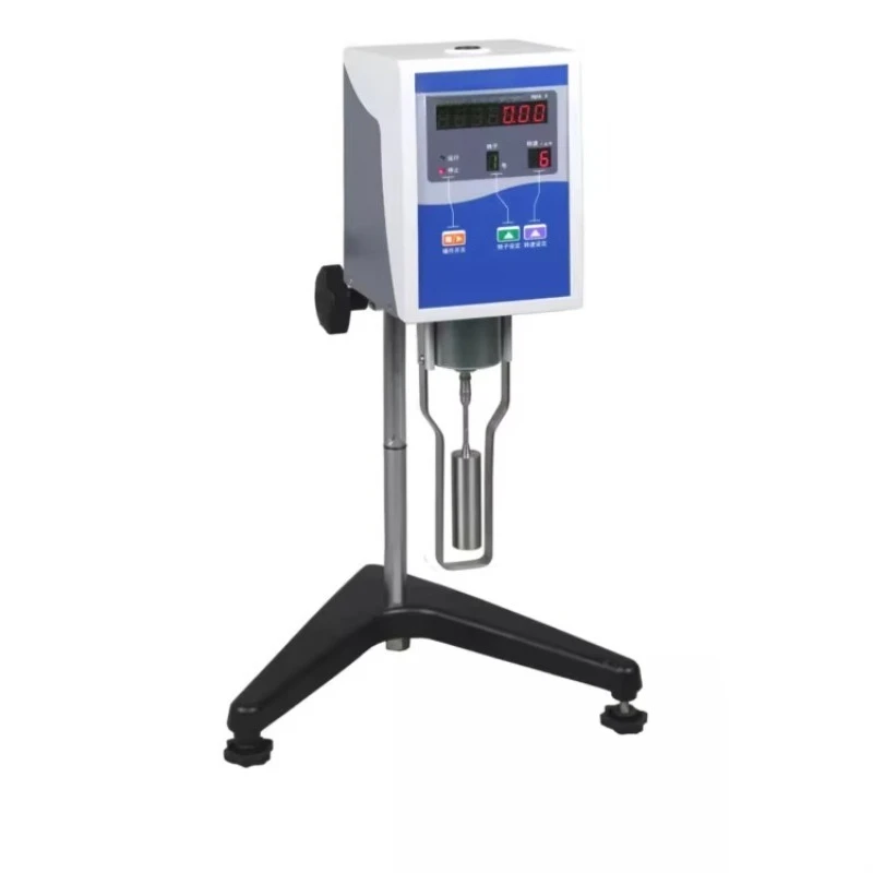 Electronic laboratory digital viscometer with digital display pointer rotation