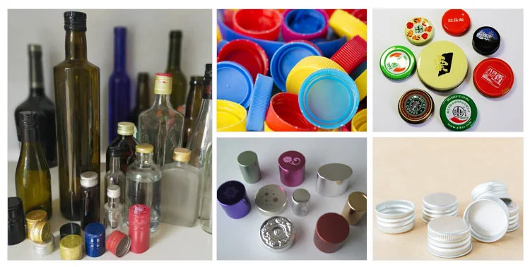 เครื่องซีลปิดฝาไฟฟ้าแบบตั้งโต๊ะกึ่งอัตโนมัติสําหรับอลูมิเนียมพลาสติกพร้อมขวดแก้วพลาสติกเหลว