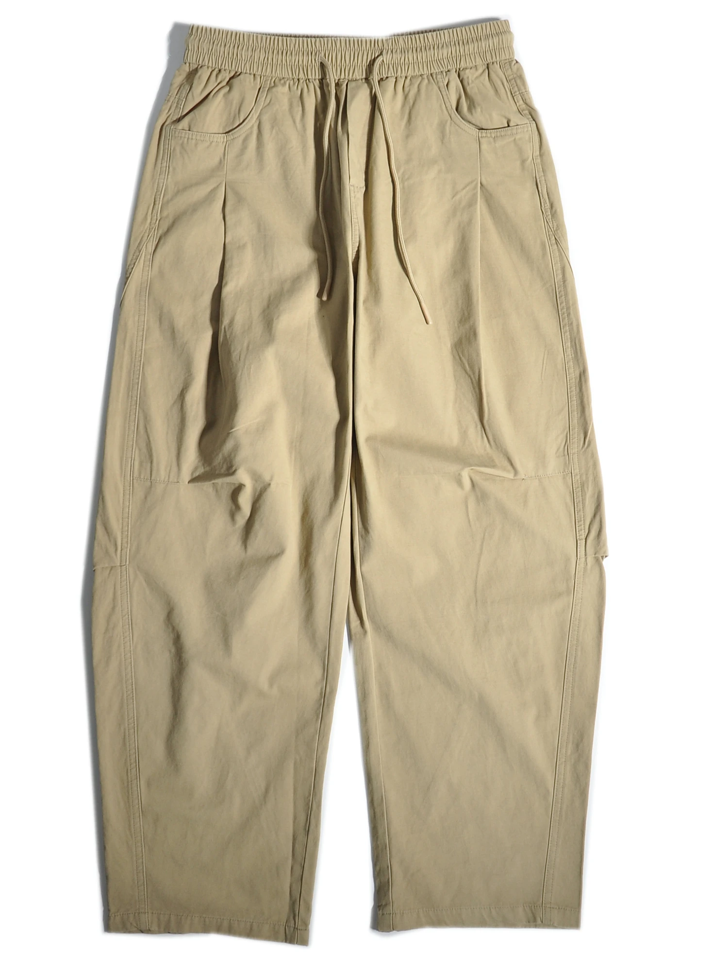 

Весенне-летние винтажные свободные брюки Utili, широкие брюки-карго, американские повседневные брюки цвета хаки с 3D пошивкой для молодежи