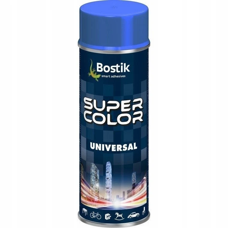 Bostik Super Color Universele spuitverf Donkerblauw mat 400ml