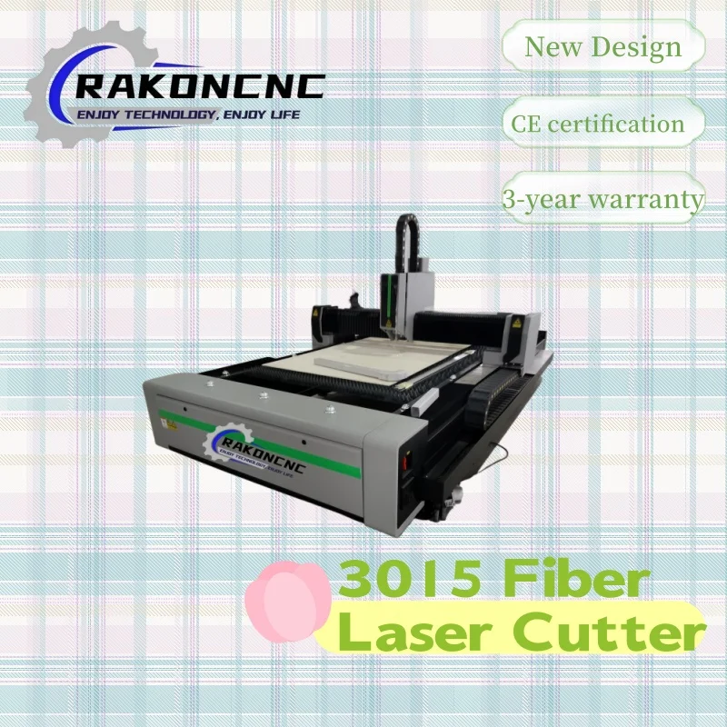 

New Look Fiber Laser Cutting Machine 3015 Metal Laser Cutter 5*10ft' Equipment 1.5kw 3kw Lazer Cutter