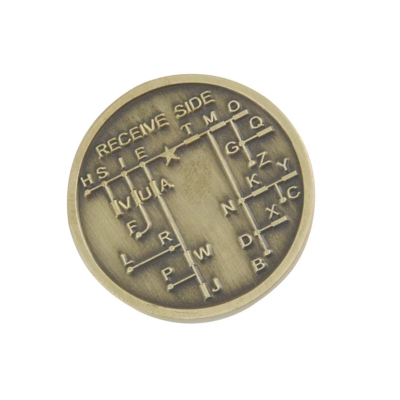 CW Morse Code Commemorative Coins CW Training Coin Morse Code Training Coin For Novice Radio Enthusiasts