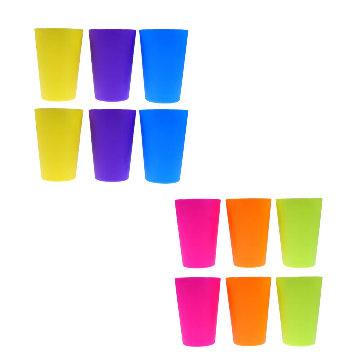 

12pcs Drinking Cup Thick Juice For Water Beer Wine Milk Stackable Outdoor For Party Picnic Home Use Plastic Party Cups