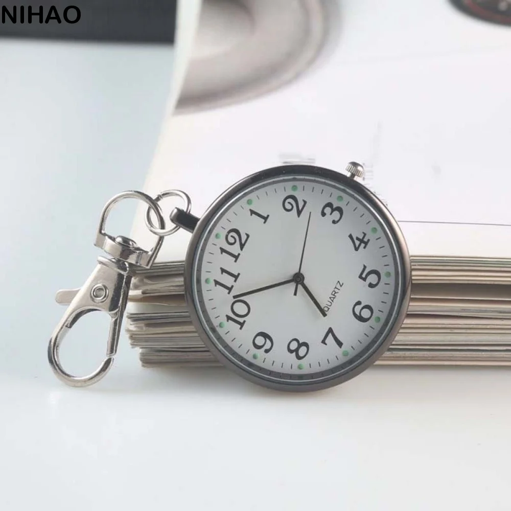 Glow in Dark Luminous Pocket Watch Easy Reading Quartz Movement Minimalist Nurse Watch Lightweight Compact Size