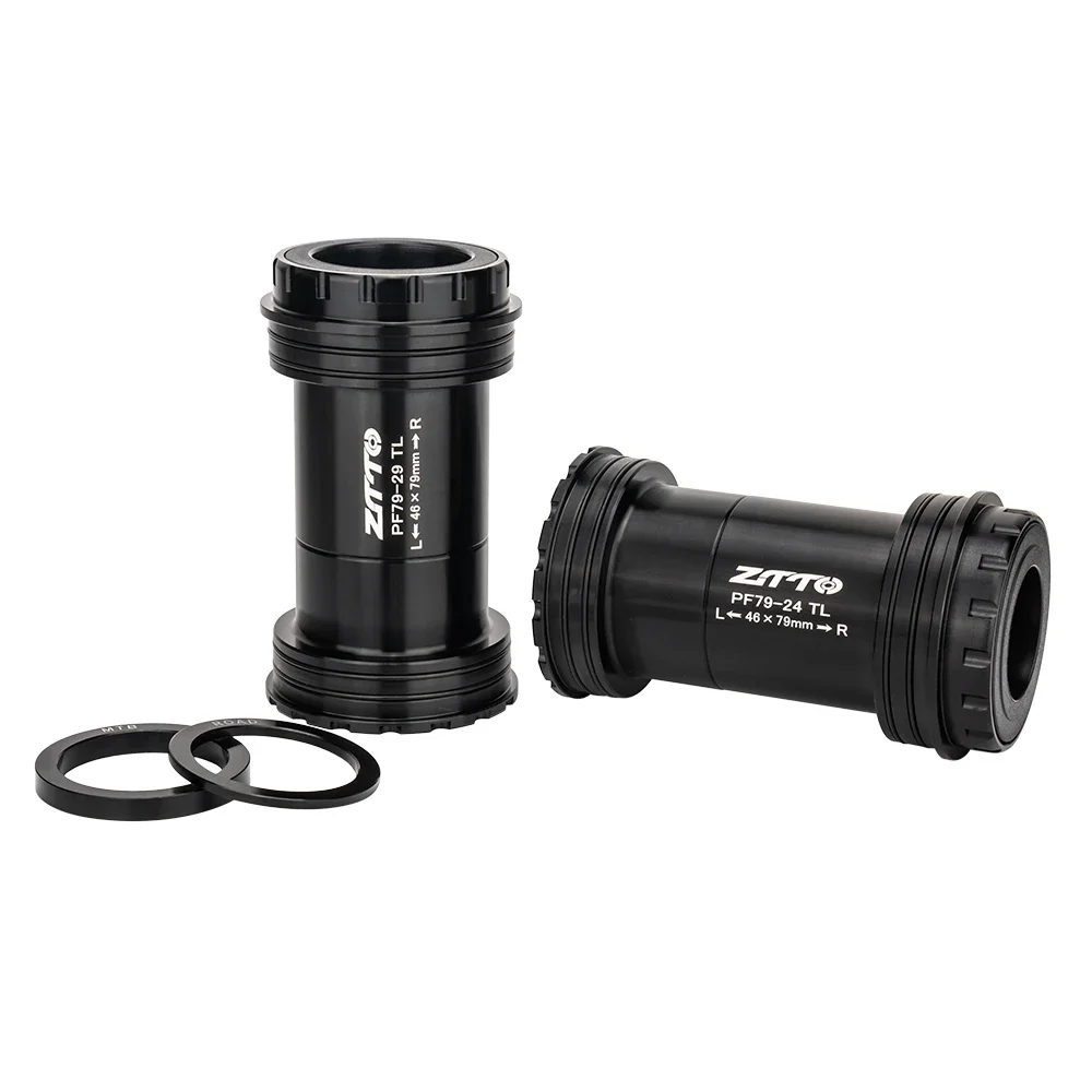 AliExpress ZTTO 79mm MTB Road Bike Frame Bottom Bracket Thread Lock Press Fit BB Steel Bearing 24mm 30 Axle 29 DUB Crank Bicycle Crankset