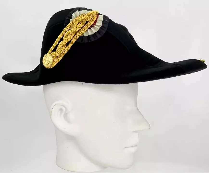 قبعة بحرية أوروبية ذات قرون مزدوجة من القرن التاسع عشر الاستنساخ الألماني