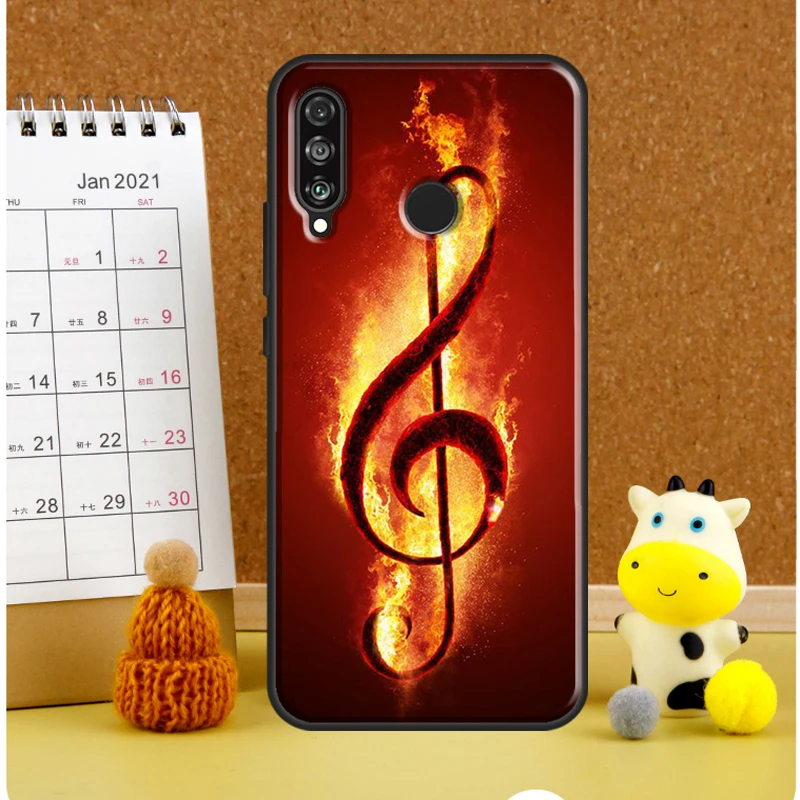 Treble Clef Music Note Case For Huawei P30 Pro P20 P40 Lite Nova 11i 8i 3i 11 9 10 SE 5T Y60 Y70 Y90 Y61 Y91 Cover