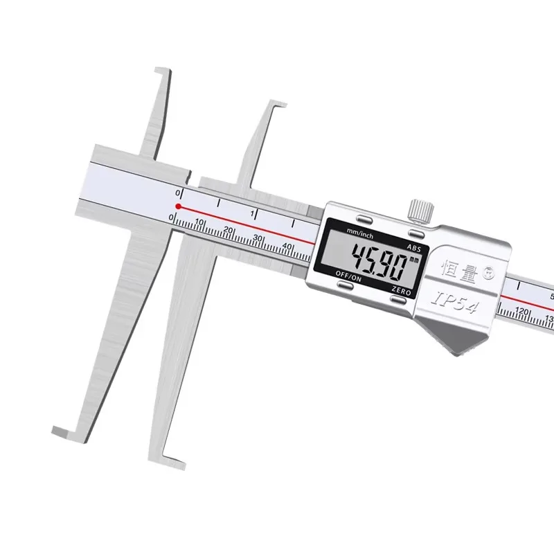 

IP54 Stainless Steel Double Internal Groove Digital Caliper, ±0.03mm Accuracy, 0.01mm Resolution, High Precision Metal Shell