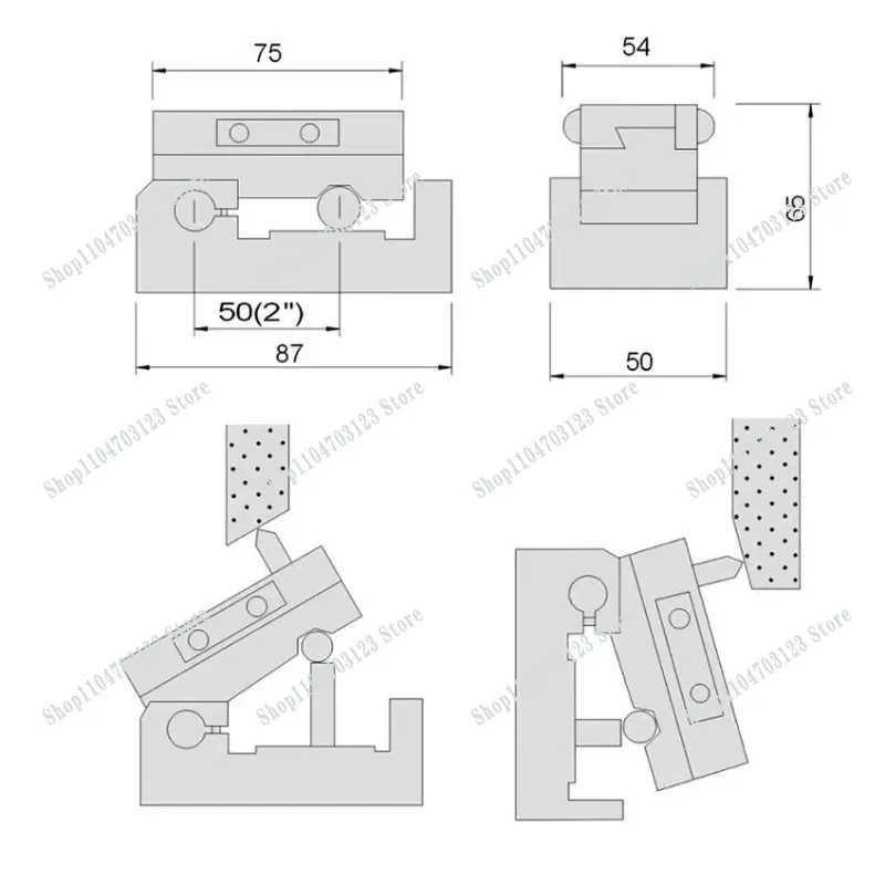 

Low price and quality grinding wheel numerical control grinding machine precision angle sinusoidal dresser AP50 dresser fixture