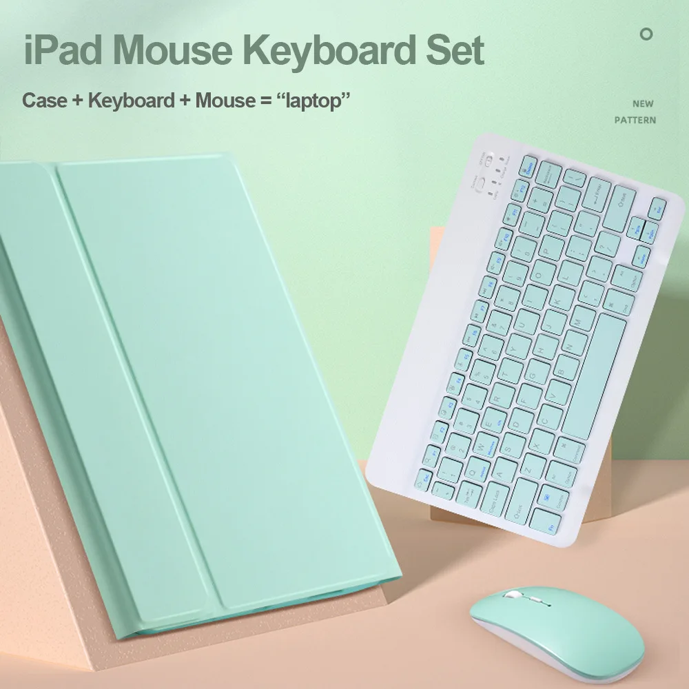 For iPad Mini 5th Generation 7.9 inch Keyboard Case Mouse Detachable Wireless Color Keyboard Silm Smart Case For iPad Mini 4th