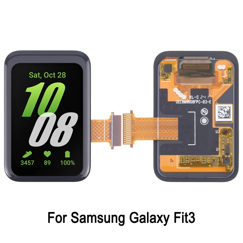 1.6-inch AMOLED LCD Screen For Samsung Galaxy Fit3 SM-R390 Watch Display with Digitizer Full Assembly Replacement Spare Part